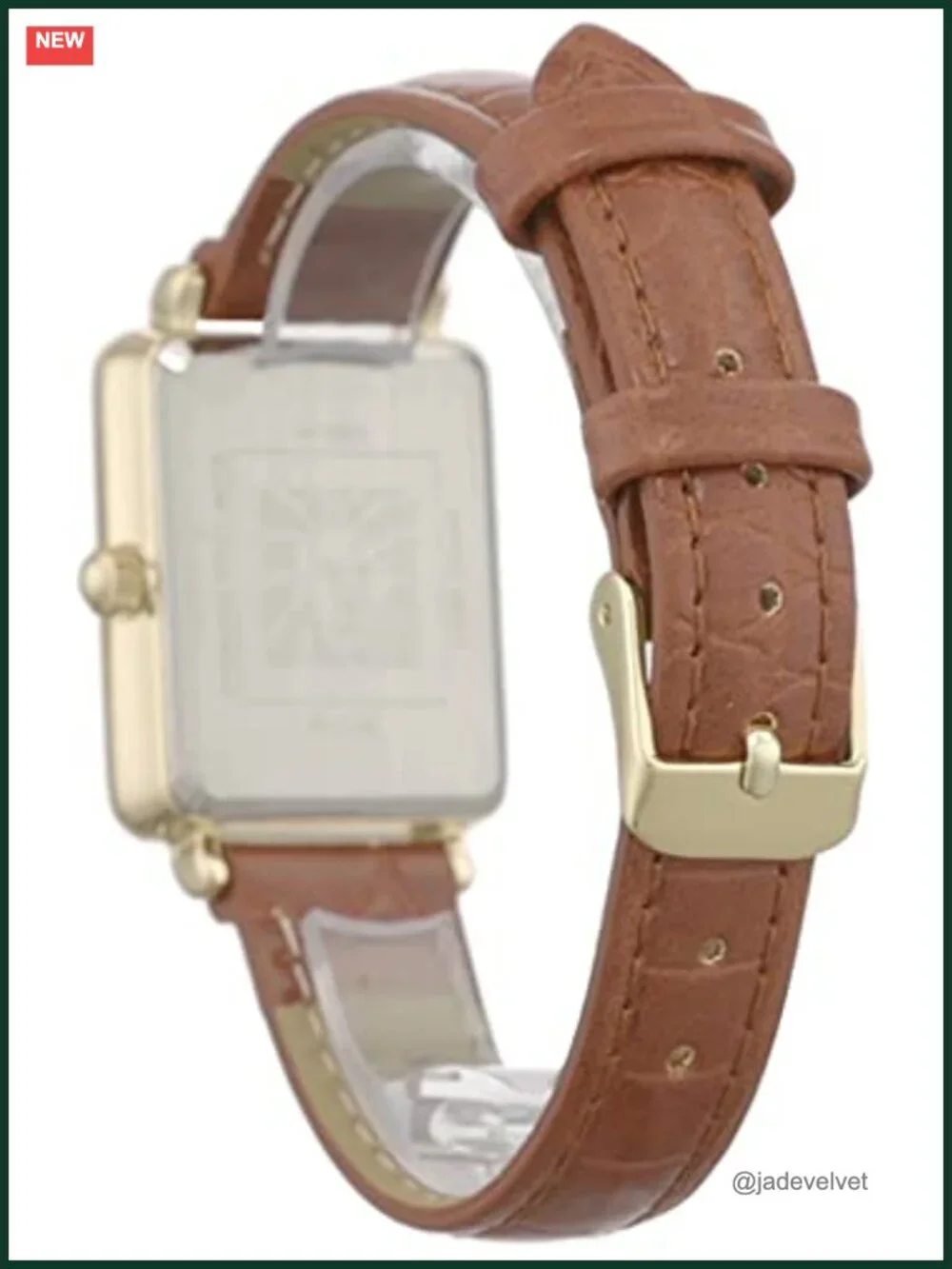 Anne Klein Women's Glitter Accented Croco-Grain Strap Watch